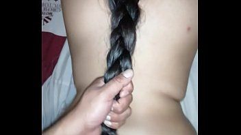 Play He fucks her very hardcore by her braided pigtail when he pulls her on her back