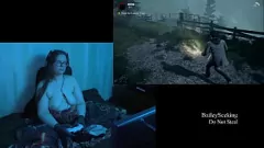 Abspielen Vollbusige Brünette Bailey sucht Freude am Alan Wake Gameplay - Teil 2