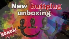 تشغيل unboxing buttplug الضخمة: جلسة تدريب ملكة جمال رافين للجنسية ل femdom flr bondage bdsm butt play play